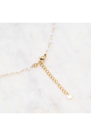Collier - Doré et blanc