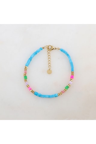 Bracelet - Doré et turquoise