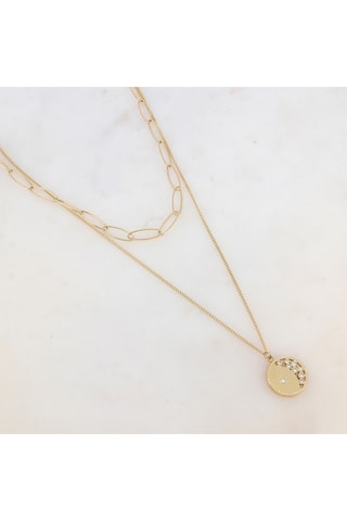 Collier - Doré et blanc