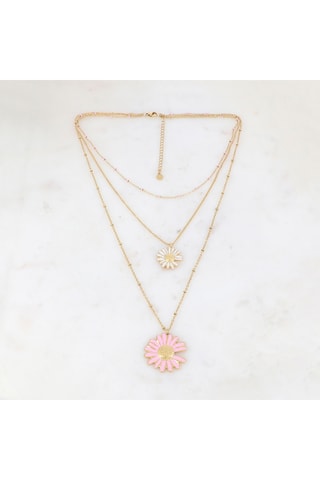 Collier - Doré et blanc