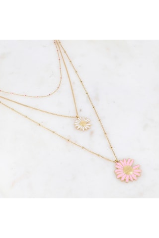 Collier - Doré et blanc