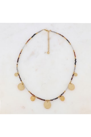 Collier - Agates et œils-de-tigre