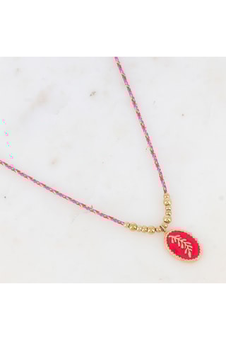 Collier - Doré et rouge