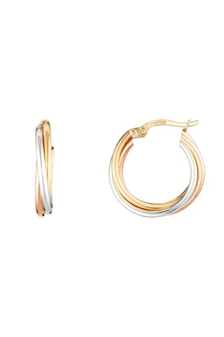 Argolas Canos arredondados Ouro amarelo, ouro branco e ouro rosa - 1,9 cm