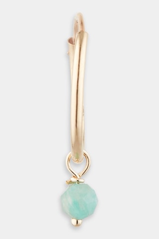 Brinco Blake Ouro amarelo e amazonites