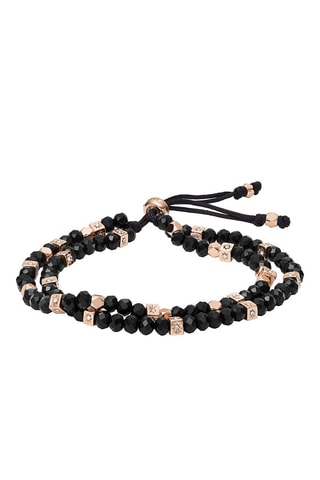 Bracelet Noir et rose doré
