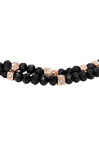 Bracelet Noir et rose doré