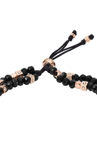 Bracelet Noir et rose doré