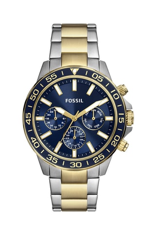 Montre à quartz en acier - Argenté et doré