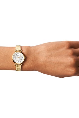 Montre à quartz en acier - Doré et argenté