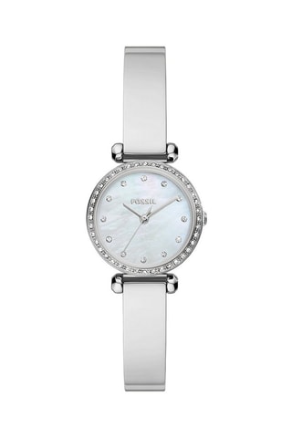 Montre à quartz en acier et nacre Tillie Mini