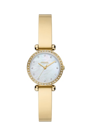Montre à quartz en acier et nacre Tillie Mini