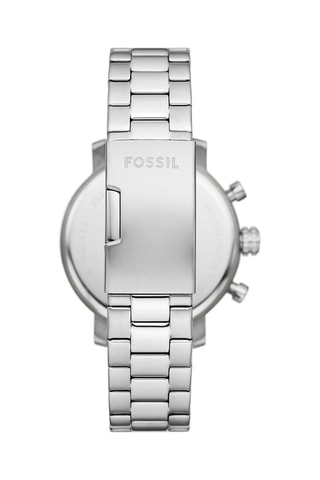 Montres à quartz en acier Rhett - Argenté et bleu foncé