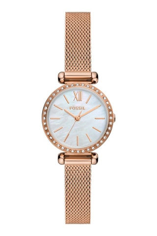Montre à quartz en acier doré à l'or rose - Doré rose