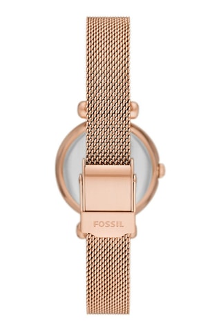 Montre à quartz en acier doré à l'or rose - Doré rose
