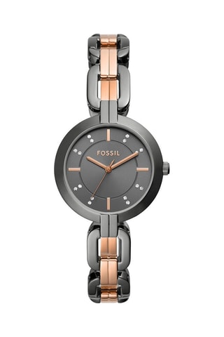 Montre à quartz en acier - Noir 
