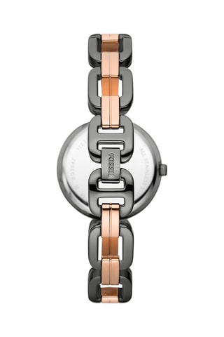 Montre à quartz en acier - Noir 