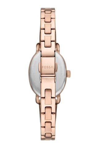 Montre à quartz en acier doré à l'or rose - Doré rose 