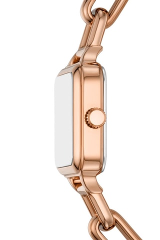 Montre à quartz en acier doré à l'or rose - Doré rose