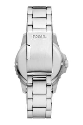 Montre à quartz en acier - Tachymètre - Argenté
