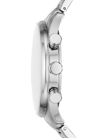 Montre à quartz en acier Sullivan - Tachymètre - Argenté et bleu marine