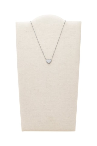 Collier - Argenté et blanc