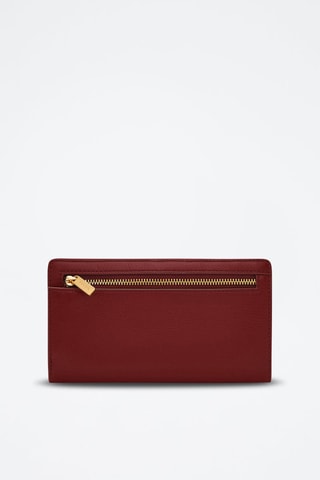 Portefeuille en cuir - Marron et doré