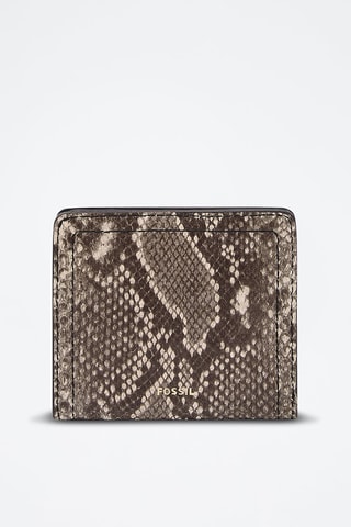 Porte-feuille en cuir - Noir et beige