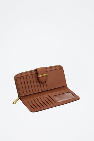 Compagnon en cuir Bryce Clutch - Marron