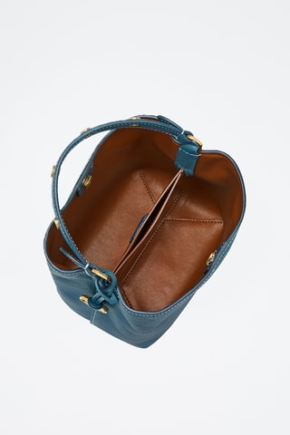 Sac à main en cuir - Bleu