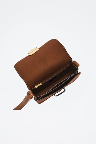 Sac bandoulière en cuir - Camel