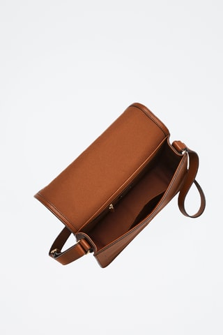 Sac bandoulière en cuir - Marron