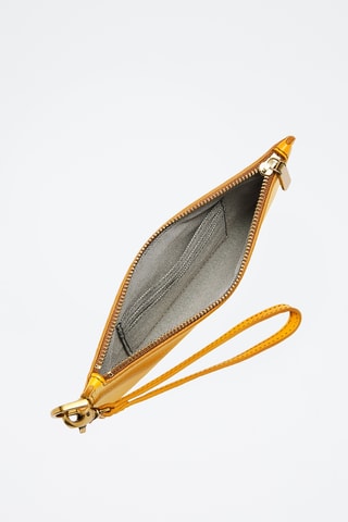 Pochette en cuir - Jaune