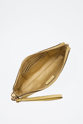 Pochette en cuir - Jaune clair
