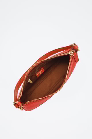 Sac porté épaule en cuir - Orange