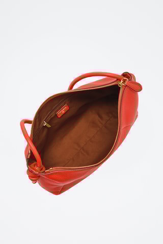 Sac porté épaule en cuir - Orange