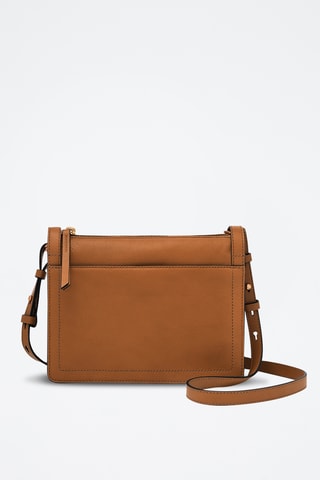 Sac bandoulière en cuir - Camel
