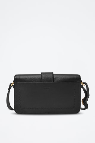Sac bandoulière en cuir - Noir