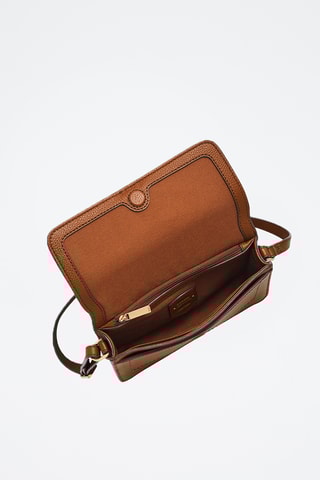 Sac bandoulière en cuir - Marron