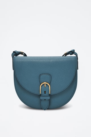 Sac bandoulière en cuir - Bleu