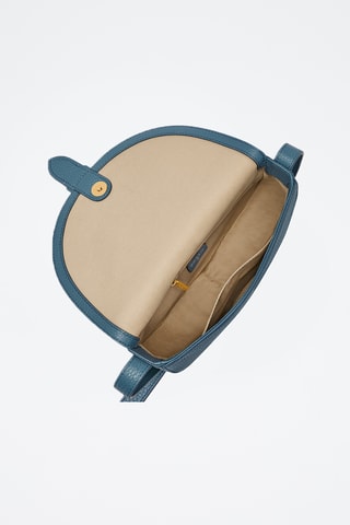 Sac bandoulière en cuir - Bleu