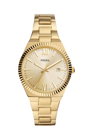 Montre à quartz en acier inoxydable - Doré