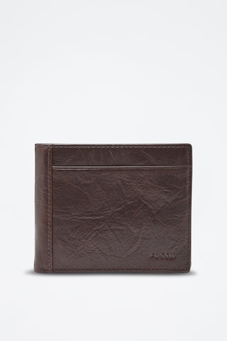 Portefeuille en cuir - Marron foncé