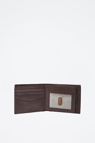 Portefeuille en cuir - Marron foncé