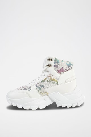 Sneakers subidas Branco