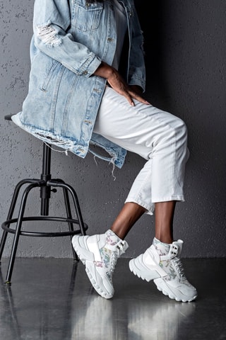 Sneakers subidas Branco