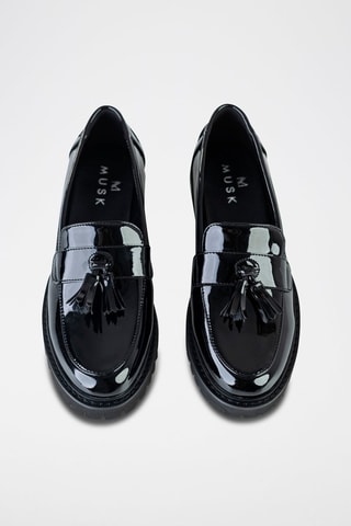 Mocassins envernizados Preto