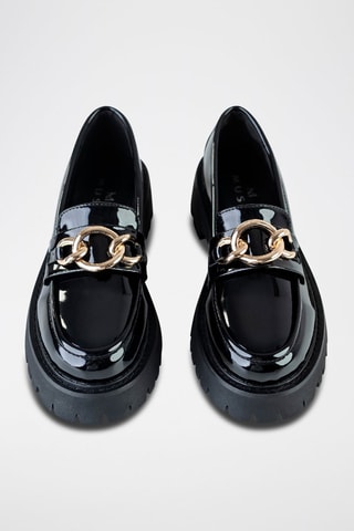 Mocassins envernizados Preto