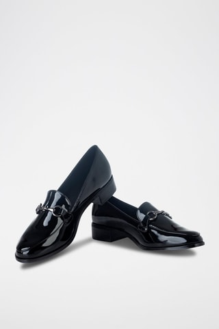 Mocassins envernizados Preto