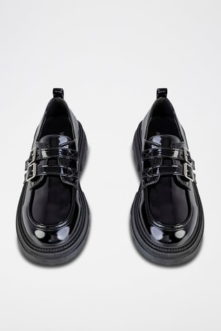 Mocassins envernizados Preto
